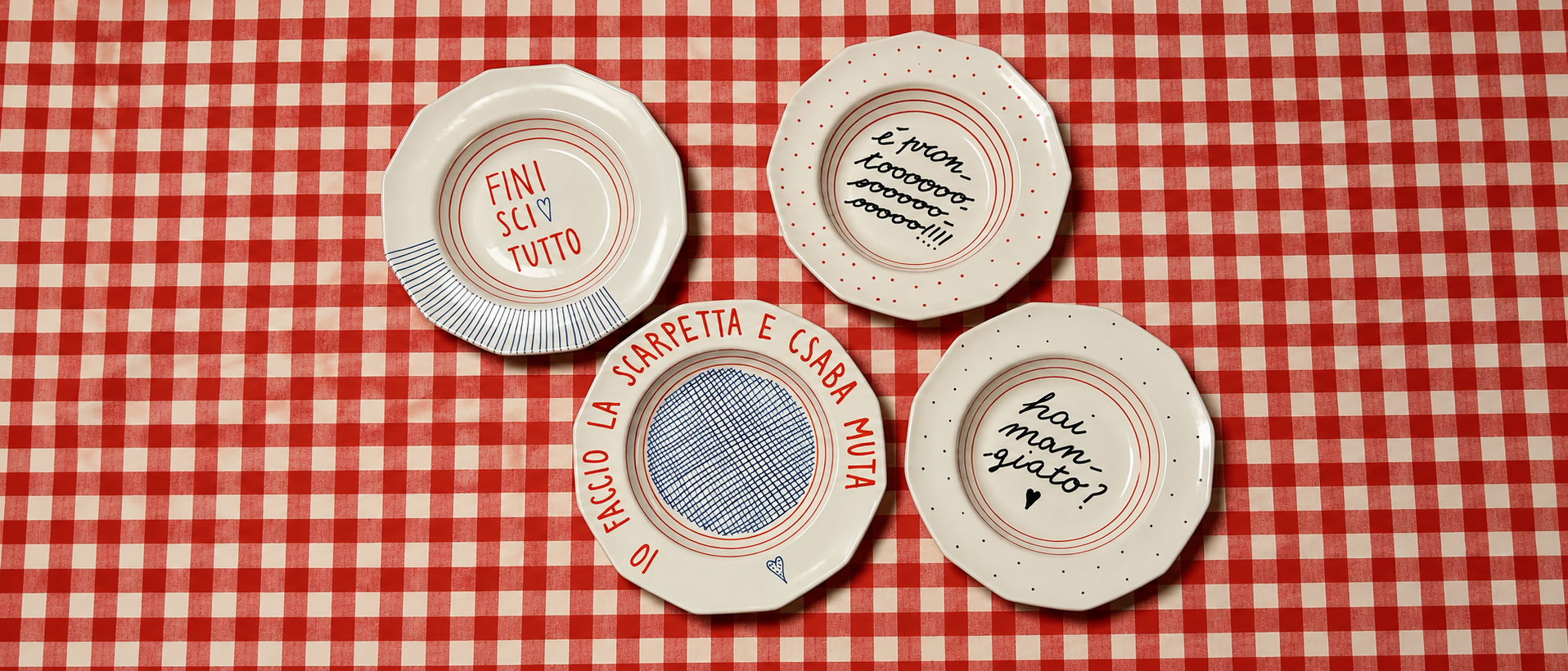 Ceramic tableware and serving pieces