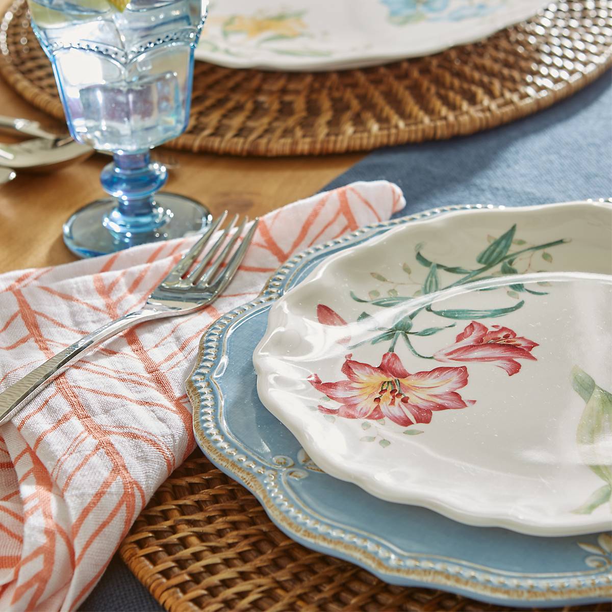 Butterfly Meadow Melamine Accent Decorative Plates - Set of 4 - Image 4