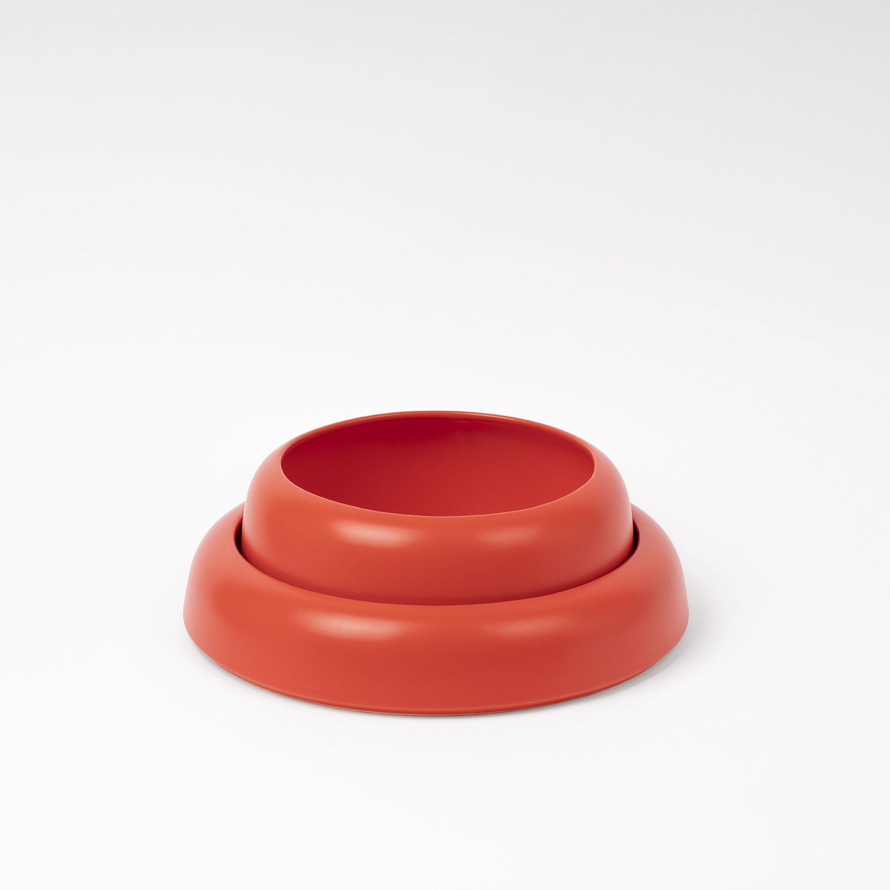 Large Strong Coral Low-Profile Centerpiece Bowl - Image 4